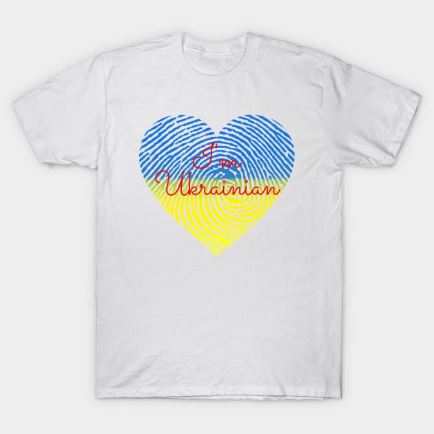 I am Ukrainian T-Shirt by tashashimaa
